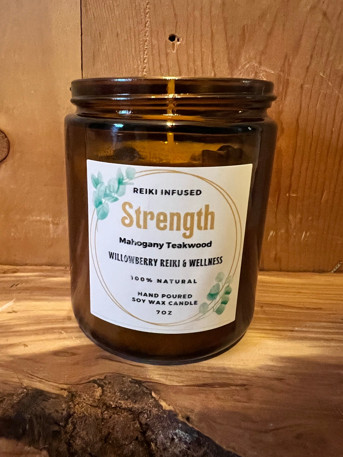 Strength (Reiki Infused 7oz) Candle